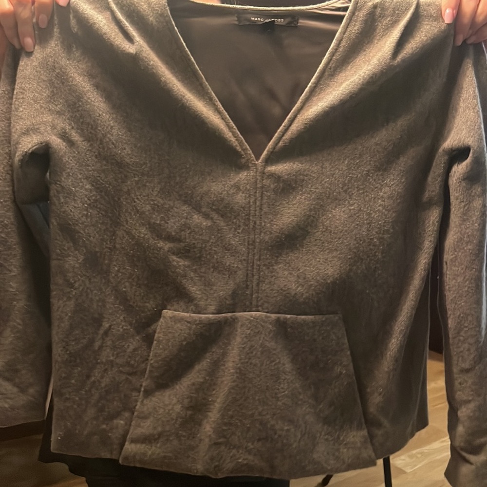 Marc Jacob’s wool lined sweatshirt (hood is decorative)